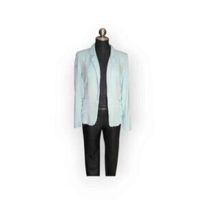 Aritzia Talula Turquoise Drapey Breathable Preppy Summer Blazer Size 4